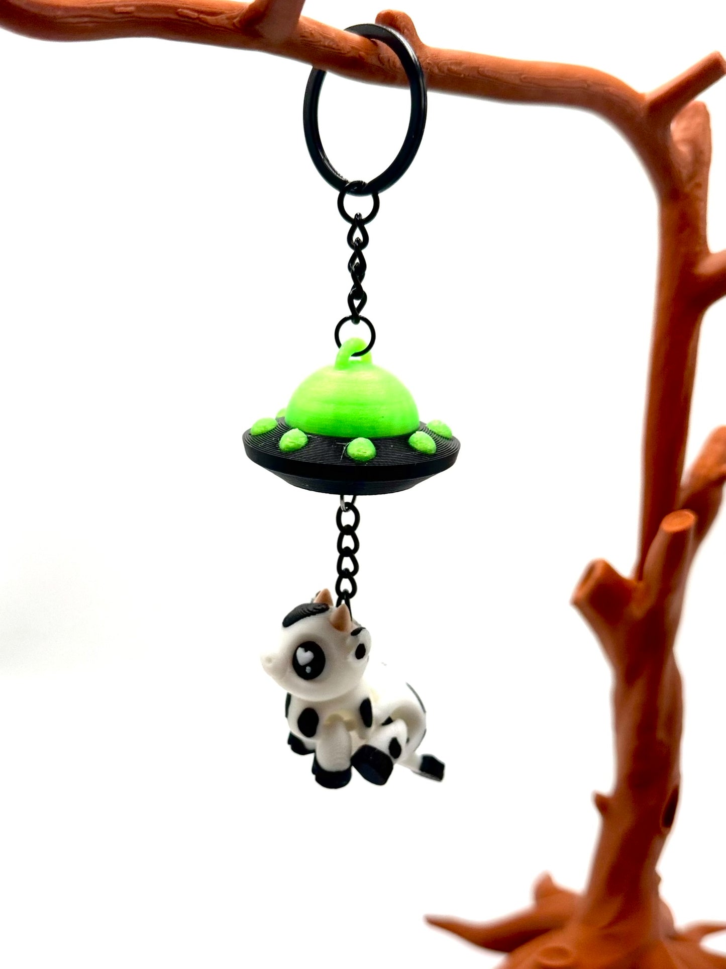 Moo Cow UFO Keychain