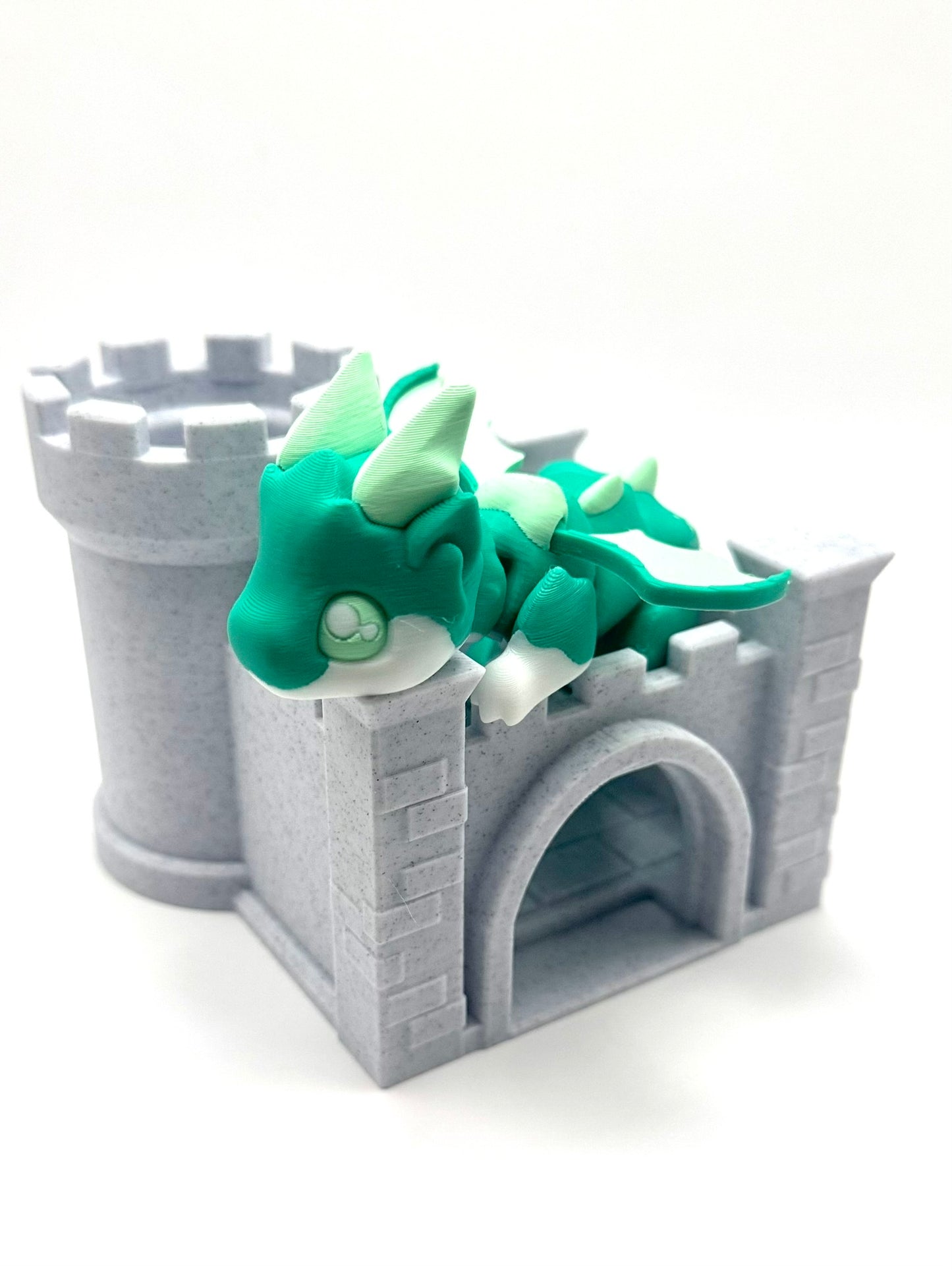 Cute Dragon and Castle