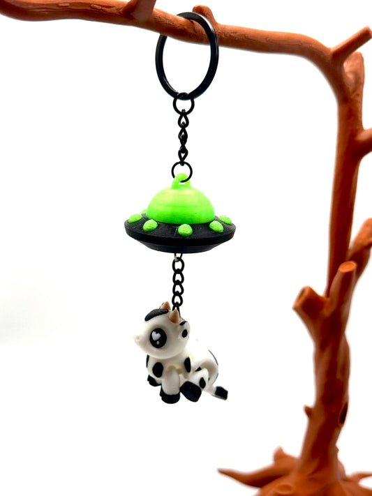 Moo Cow UFO Keychain