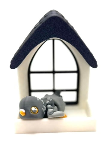 Cottage Window & Pigeon